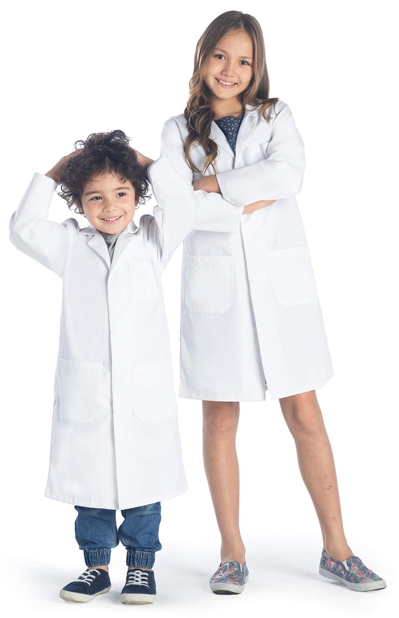 Dr. James Kids Lab Coat for School, Safety Snaps, Durable, Full Length, 2-16 Years (4-6 Years) - Image 1